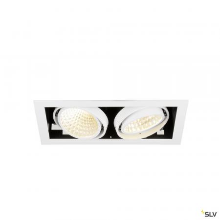SLV 1008571 KADUX, Deckeneinbauleuchte, double, 3000 K, DALI 2, Touch, 30°, weiß