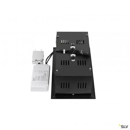 SLV 1008572 KADUX, Deckeneinbauleuchte, double, 3000 K, DALI 2, Touch, 30°, schwarz