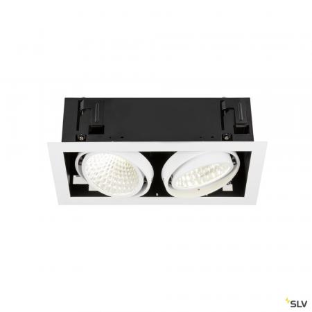 SLV 1008573 KADUX, Deckeneinbauleuchte, double, 4000 K, DALI 2, Touch, 30°, weiß