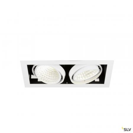 SLV 1008573 KADUX, Deckeneinbauleuchte, double, 4000 K, DALI 2, Touch, 30°, weiß