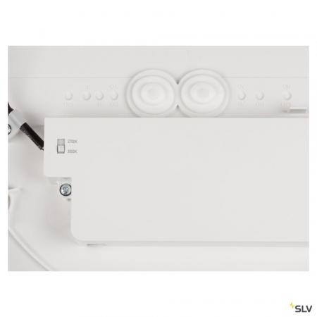 SLV 1008579 DECONA 30, Deckenaufbauleuchte, rund, 2700/3000 K, 18 W, PHASE, weiß / gold