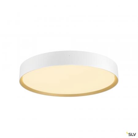 SLV 1008583 DECONA 42, Deckenaufbauleuchte, rund, 2700/3000 K, 23 W, PHASE, weiß / gold