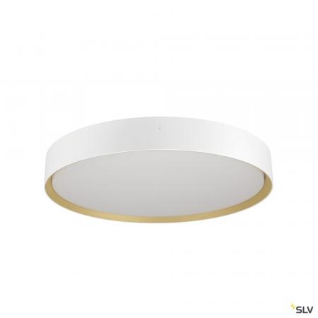 SLV 1008583 DECONA 42, Deckenaufbauleuchte, rund, 2700/3000 K, 23 W, PHASE, weiß / gold