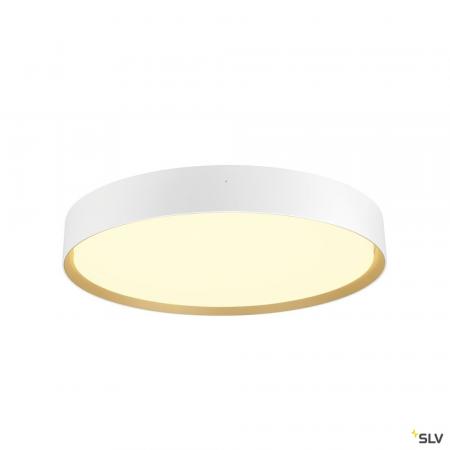 SLV 1008583 DECONA 42, Deckenaufbauleuchte, rund, 2700/3000 K, 23 W, PHASE, weiß / gold