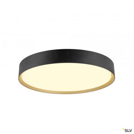 SLV 1008584 DECONA 42, Deckenaufbauleuchte, rund, 2700/3000 K, 23 W, PHASE, schwarz / gold