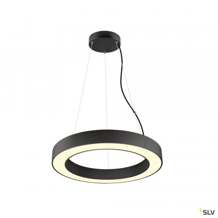 SLV 1008589 MEDO® RING 60, Pendelleuchte, Pendellänge 300 cm, 3000/4000 K, 110°, DALI, Touch, schwarz