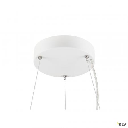 SLV 1008590 MEDO® RING 60, Pendelleuchte, Pendellänge 300 cm, 3000/4000 K, 110°, DALI, Touch, weiß