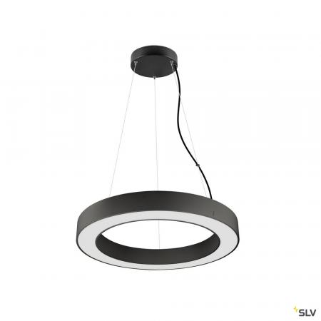 SLV 1008591 MEDO® RING 60, Pendelleuchte, Pendellänge 300 cm, 3000/4000 K, 110°, PHASE, schwarz