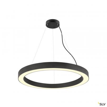 SLV 1008593 MEDO® RING 90, Pendelleuchte, Pendellänge 300 cm, 3000/4000 K, 110°, DALI, Touch, schwarz