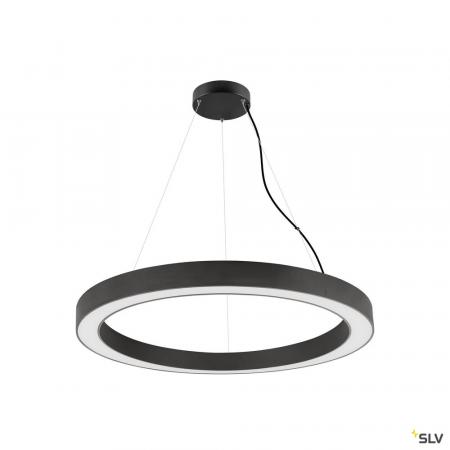 SLV 1008595 MEDO® RING 90, Pendelleuchte, Pendellänge 300 cm, 3000/4000 K, 110°, PHASE, schwarz