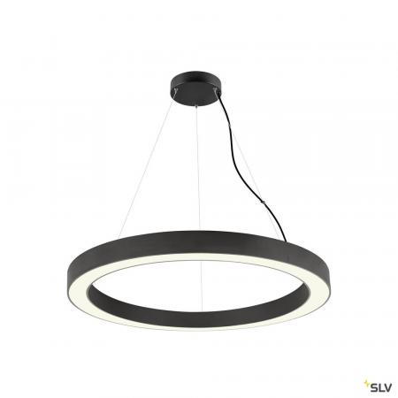 SLV 1008595 MEDO® RING 90, Pendelleuchte, Pendellänge 300 cm, 3000/4000 K, 110°, PHASE, schwarz
