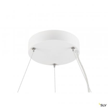 SLV 1008596 MEDO® RING 90, Pendelleuchte, Pendellänge 300 cm, 3000/4000 K, 110°, PHASE, weiß