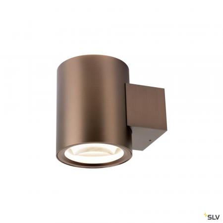 SLV 1008614 OCULUS, Wandaufbauleuchte, rund, 2000-3000 K, 15 W, Dim-to-Warm, PHASE, 100°, dunkel kupfer
