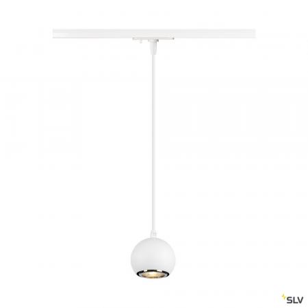 SLV 1008169 LIGHT EYE® 90, 1~ Pendelleuchte, GU10, Pendellänge 150 cm, 1x max. 6 W, matt weiß