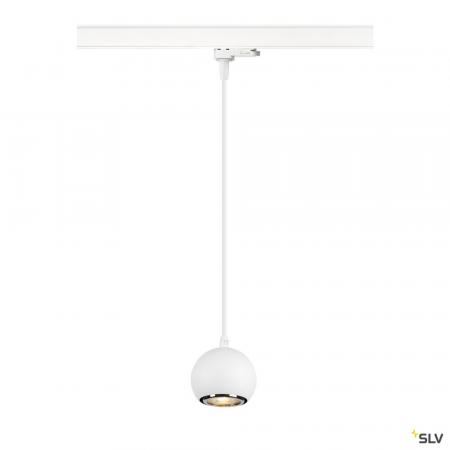 SLV 1008171 LIGHT EYE® 90, 3~ Pendelleuchte, GU10, Pendellänge 150 cm, 1x max. 6 W, matt weiß