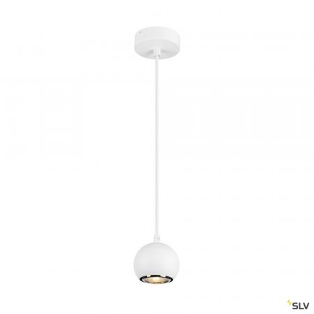 SLV 1008173 LIGHT EYE® 90, Pendelleuchte, GU10, Pendellänge 150 cm, 1x max. 6 W, matt weiß