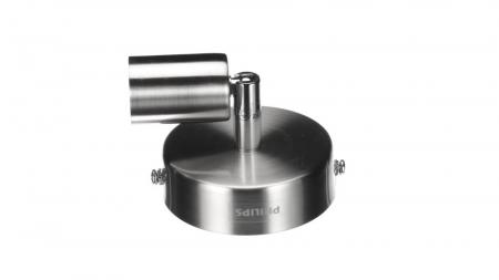 Philips 1er Limbali Decken-/Wandspot in Chrom matt mit 1 x GU10 Fassung IP20 - GU10 Leuchtmittel nicht enthalten