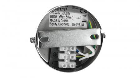 Philips 2er Meranti Decken-/Wandspot in Chrom mit 2 x GU10 Fassung IP20 - GU10 Leuchtmittel nicht enthalten