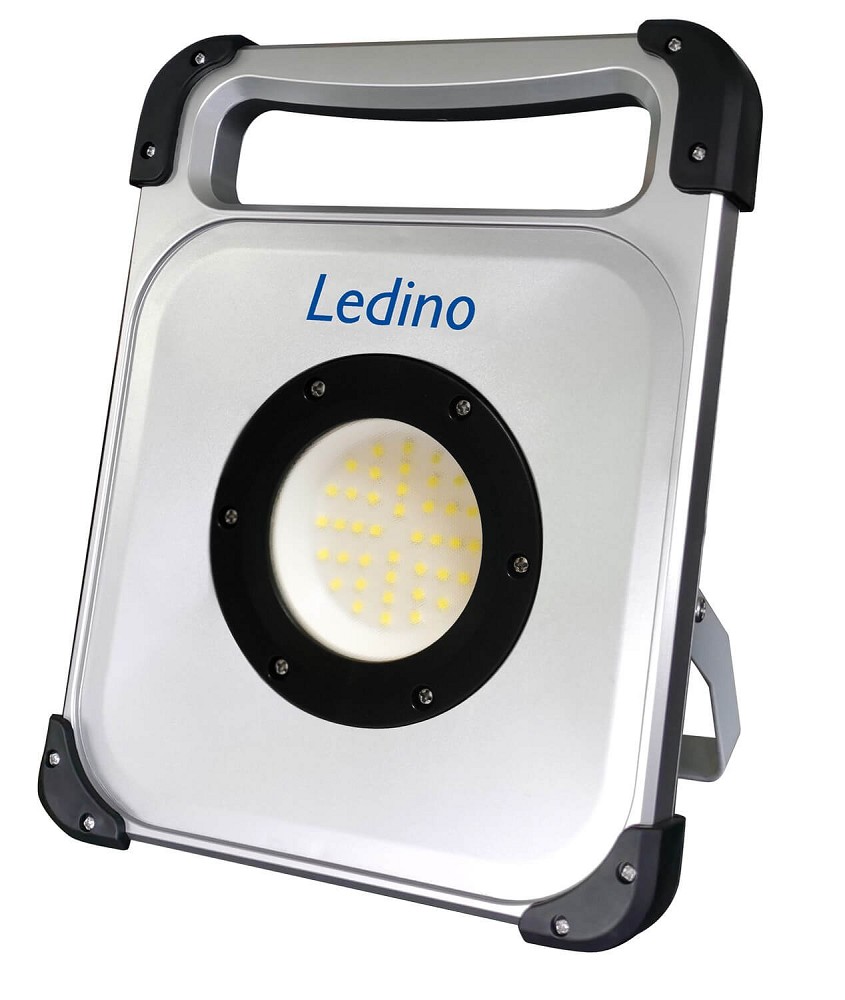 Ledino Akku LED-Baustrahler Veddel 50 Bauleuchte 50W + 3W