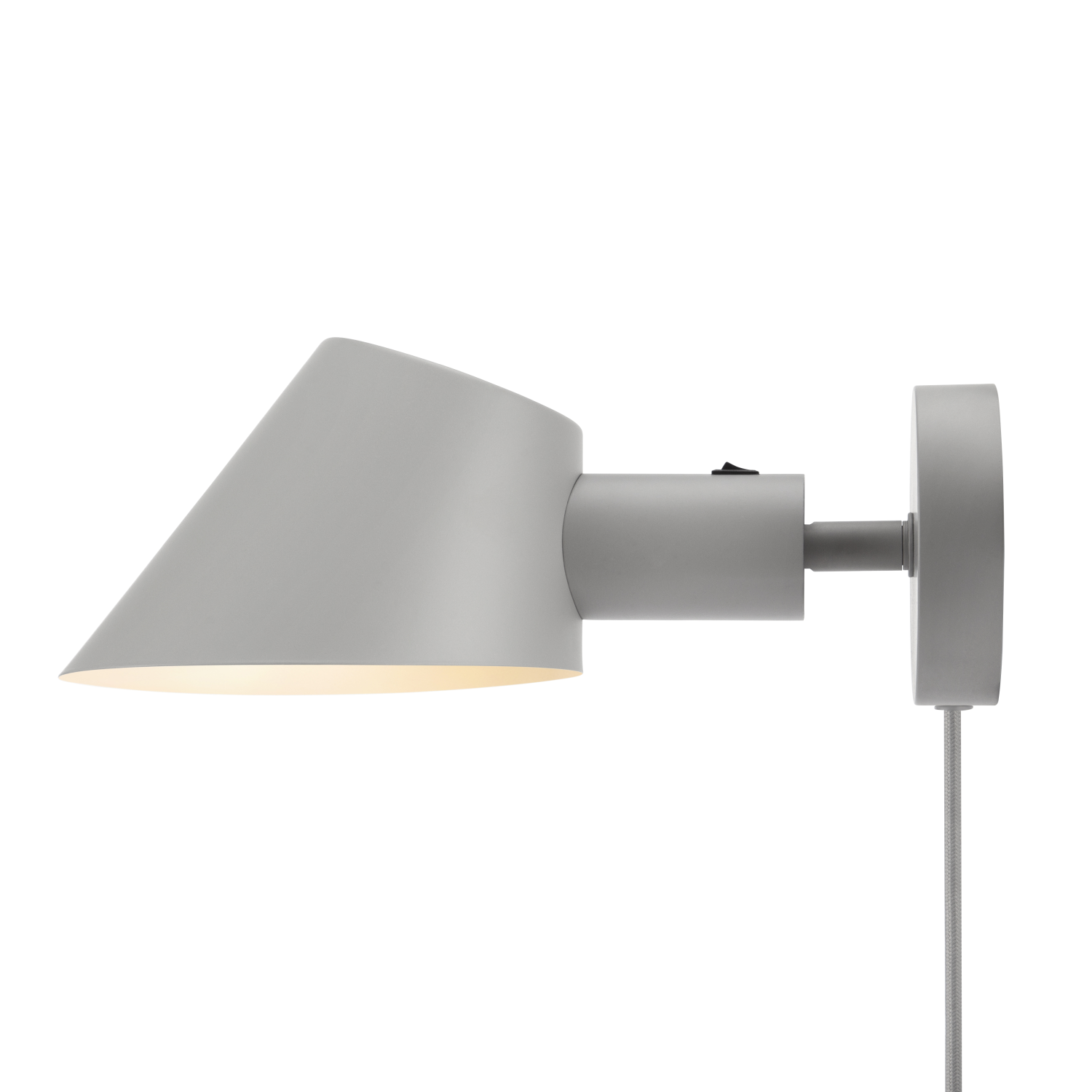minimalistische Wandleuchte Stay Grau Licht E27 angenehmes Nordlux