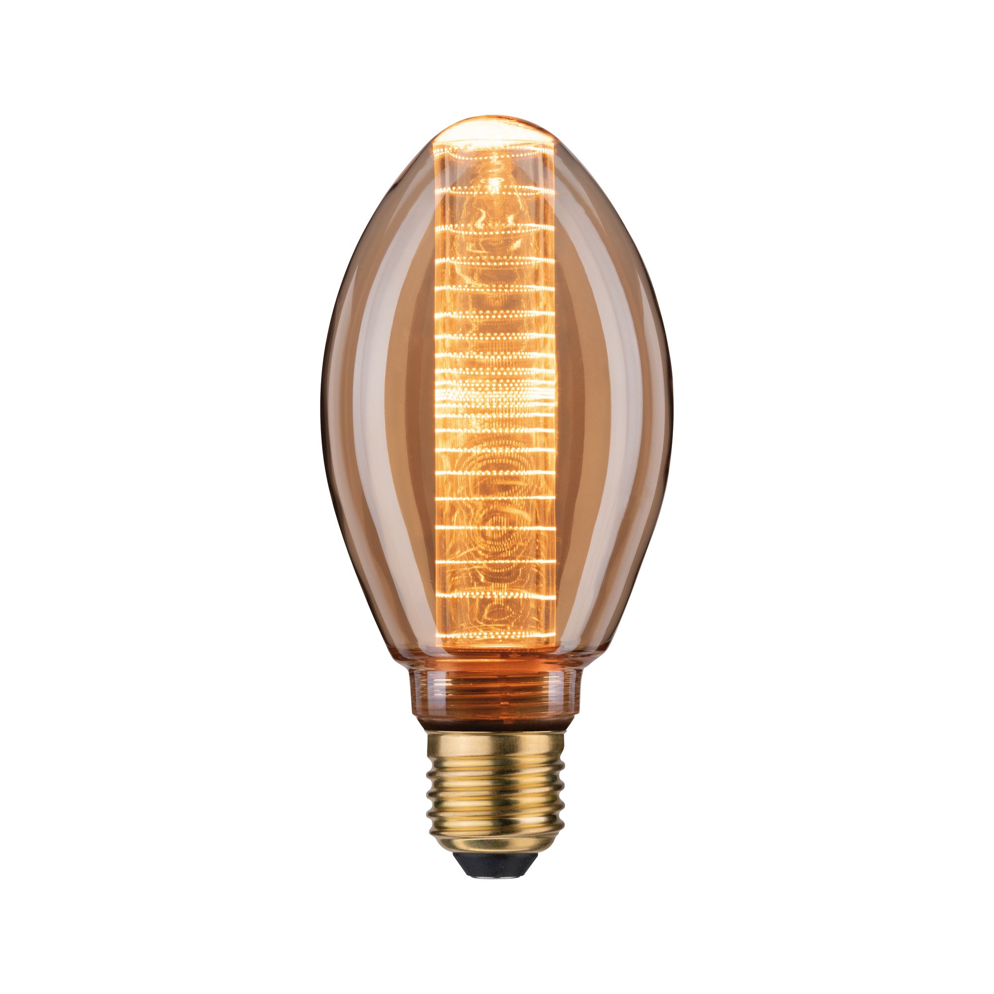 LED Ringkolben 28601 Inner extra Glow Paulmann Glühbirne Filament warmweiß gold