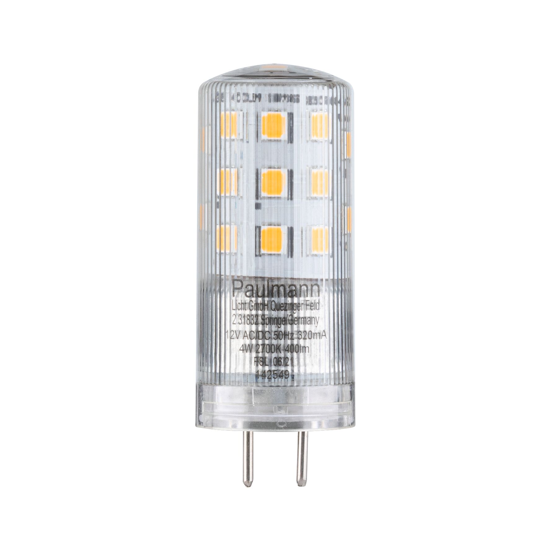 Paulmann 28833 GY6,35 LED Lampe Stiftsockel 12V 4W warmweißes Licht dimmbar