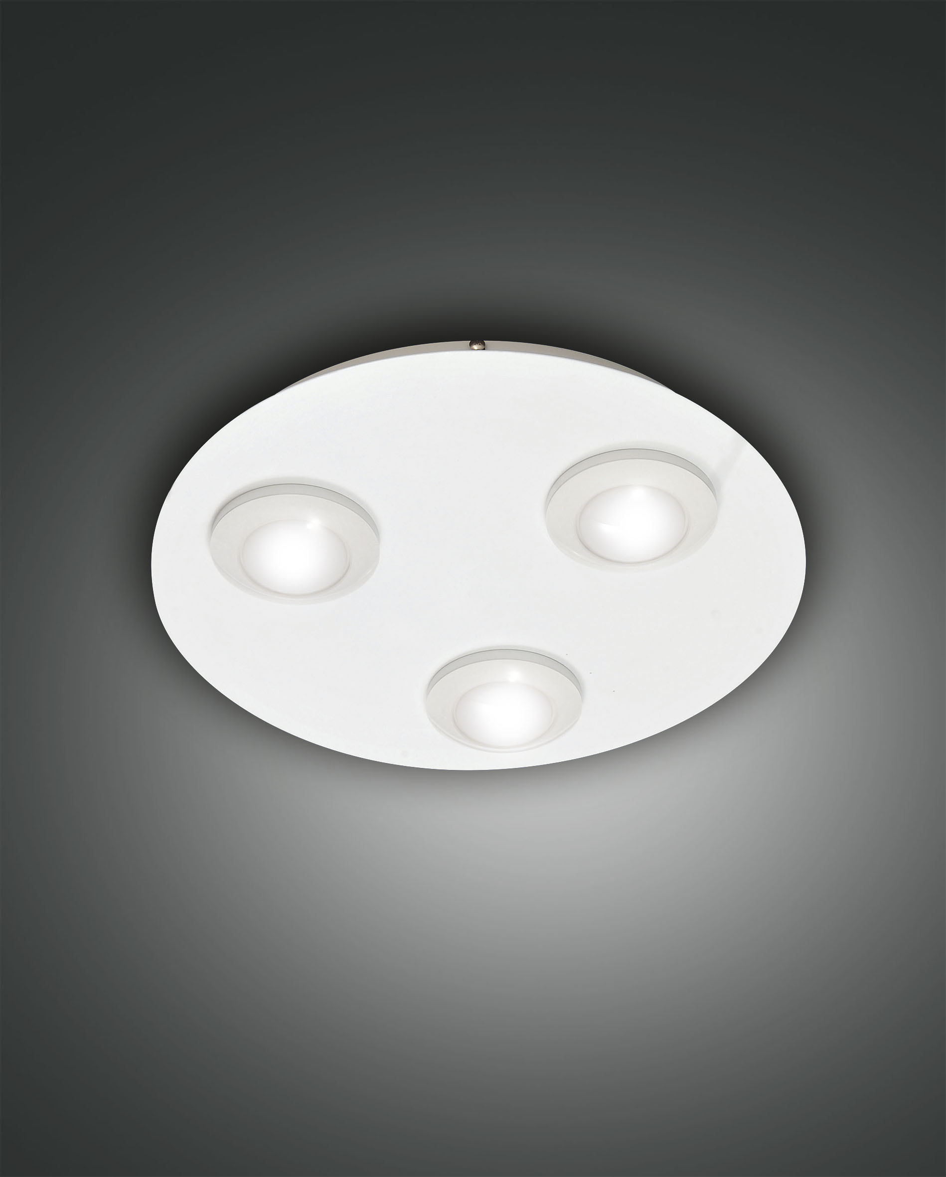 Fabas Luce Swan Deckenleuchte LED 3x8W Weiss