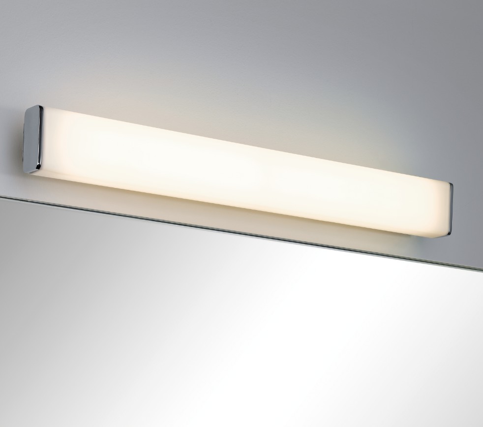 Attraktive 60cm Bad Nembus Spiegelleuchte LED-Wandlampe 70464 als für Flur Paulmann Chrom/Weiß 