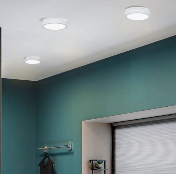 Weiße Bad LED-Deckenlampe HomeSpa Aviar 22cm tagweißem 78924 Paulmann mit Licht