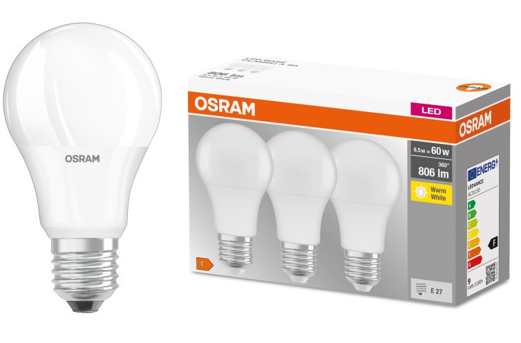 OSRAM LED SENSOR E27 60Watt 806Lumen warmweiß mit Bewegungsmelder 21-11-2-9277