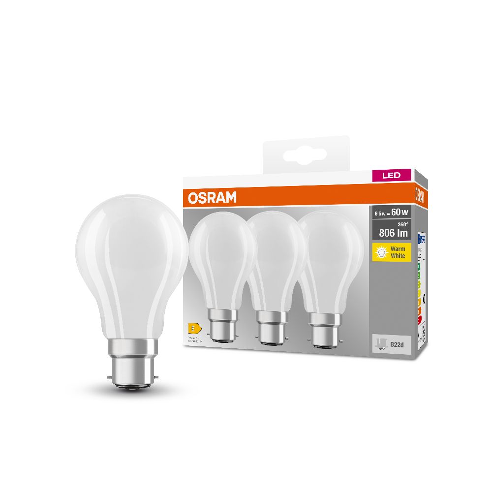 10x Kerzen-Glühbirnen | B22 Sockel | 25W, 40W, 60W | Klar | Für Kronleuchter & Lampen | Warmes Licht