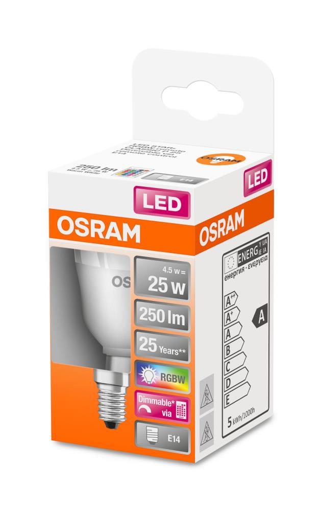 6x OSRAM LED STAR RGBW Remote B40 E14 Kerzenlampe dimmbar mit Fernbedienung
