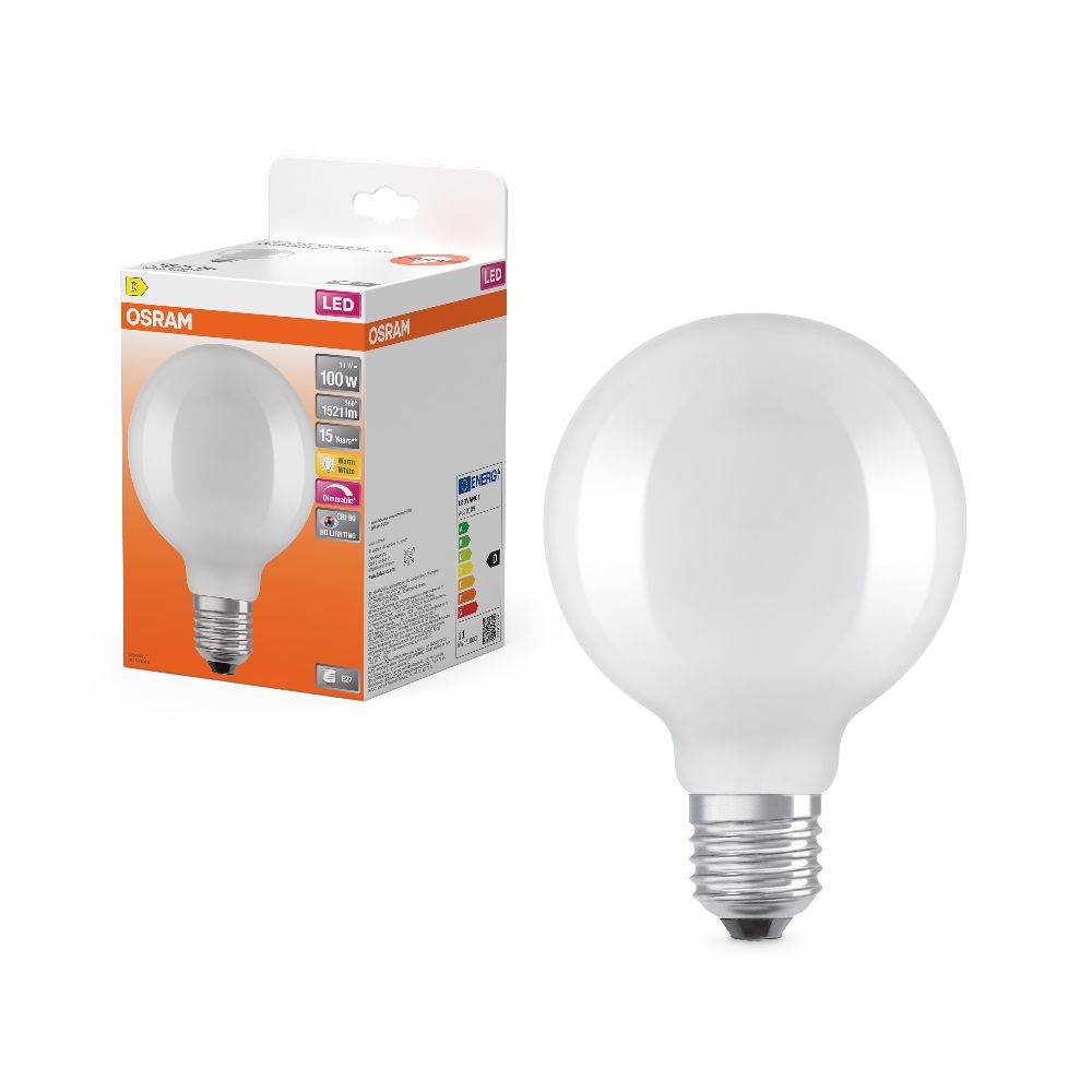OSRAM E27 Globe LED in Kugelform dimmbar 11W