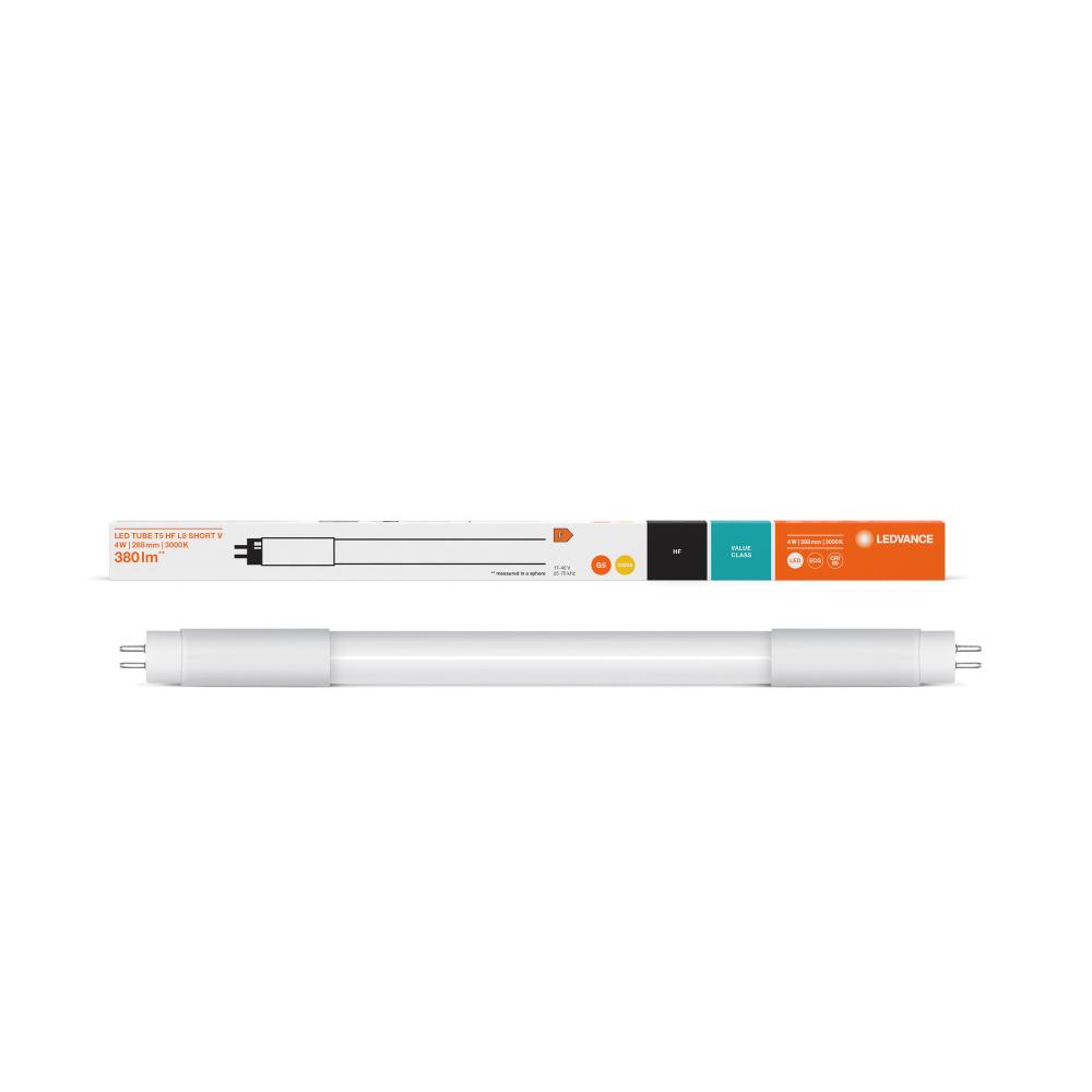 4-Pack 12" LED Tube Lights - 5W, 3000K Warm White, G5 Bi-Pin Base, Non-Dimmable (F8T5/30K) 10 thumbnail image
