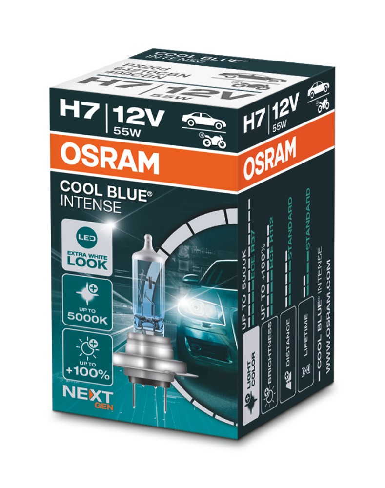 1er Pack OSRAM P43t COOL BLUE INTENSE (NEXT GEN) H7