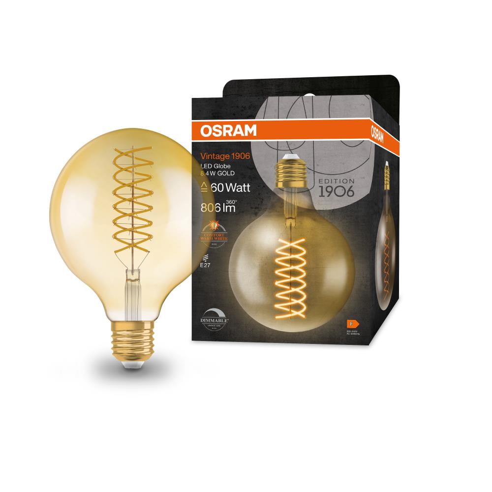 OSRAM E27 LED VINTAGE Globe 60 dimmbar 8,8W
