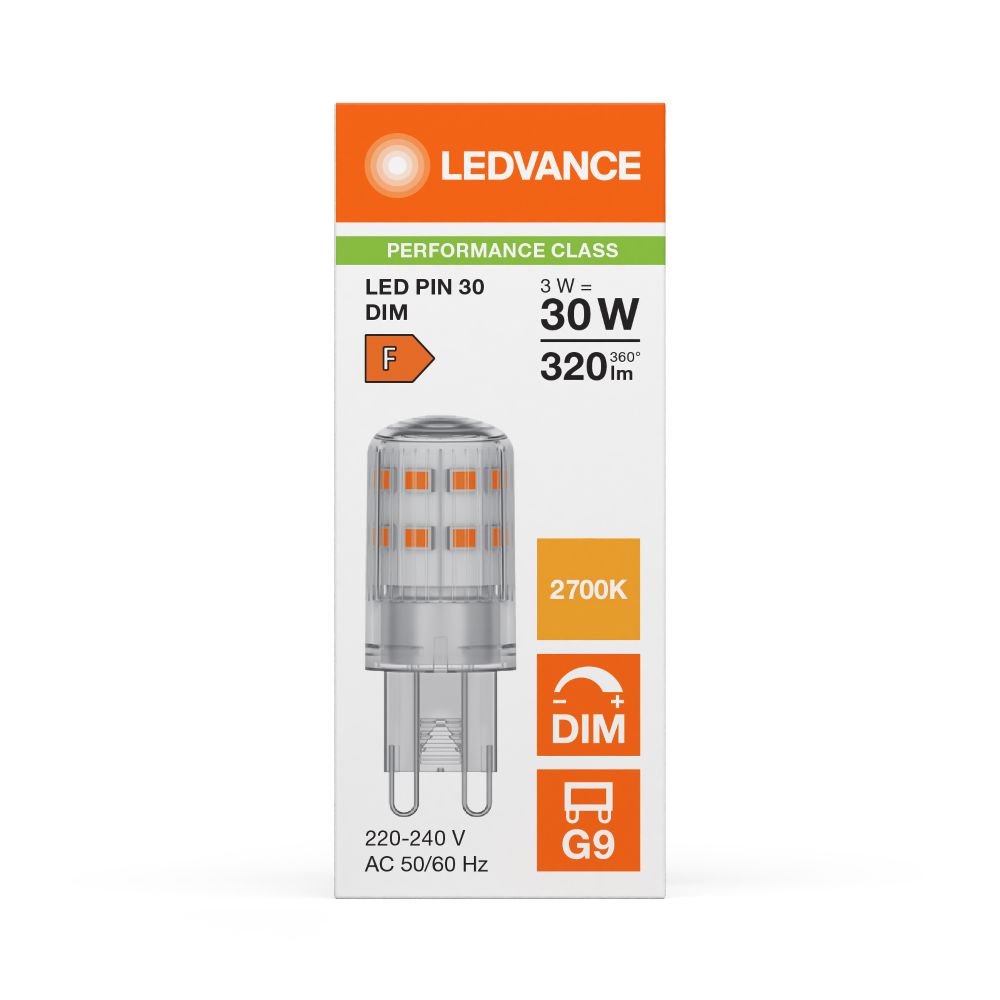 Ledvance Pin Ledvance G9 LED PIN 3W dimmbar warmweißes Licht