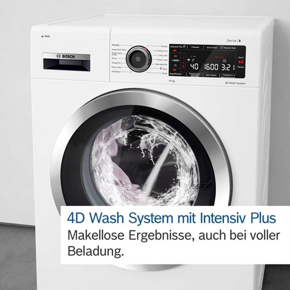 BOSCH Waschmaschine 9kg 1400U AquaStop WGB244040 in Weiß EEK A