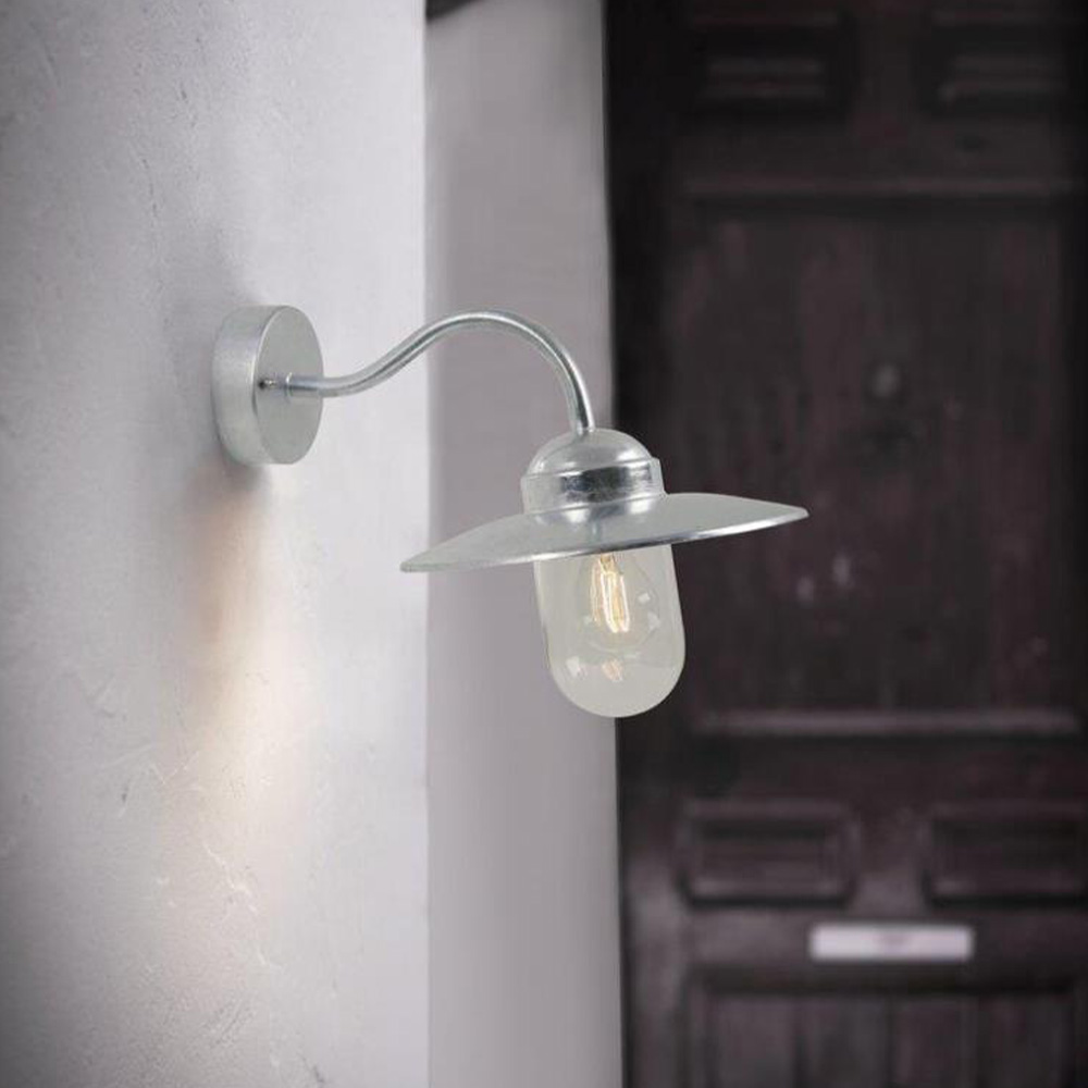 Nordlux Luxe Hauseingang Leuchte Verzinkt Glaskolben Zylinder