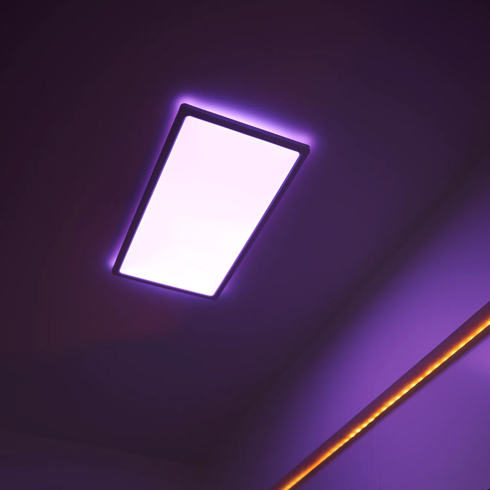 Nordlux moderne Harlow Smart Regenbogen Ceiling light Weiß dimmbar Weiß/  Bunt Spritzwasser geschützt | Deckenlampen
