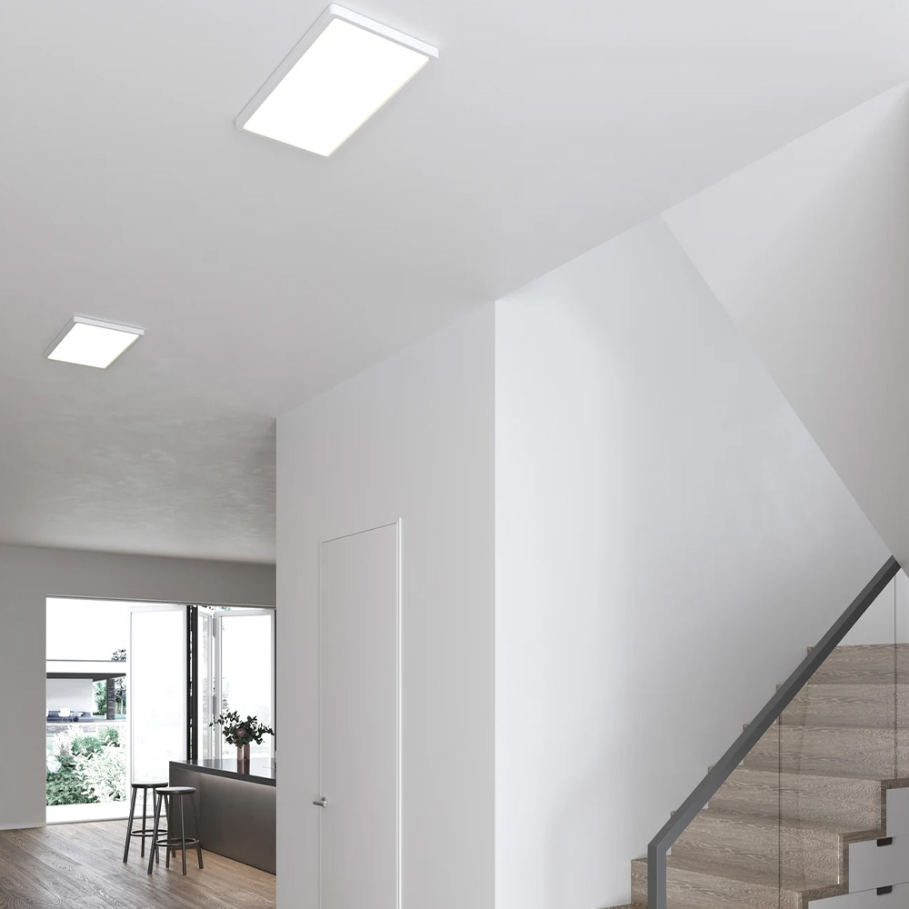 Nordlux moderne Harlow Smart Regenbogen Ceiling light Weiß dimmbar Weiß/  Bunt Spritzwasser geschützt