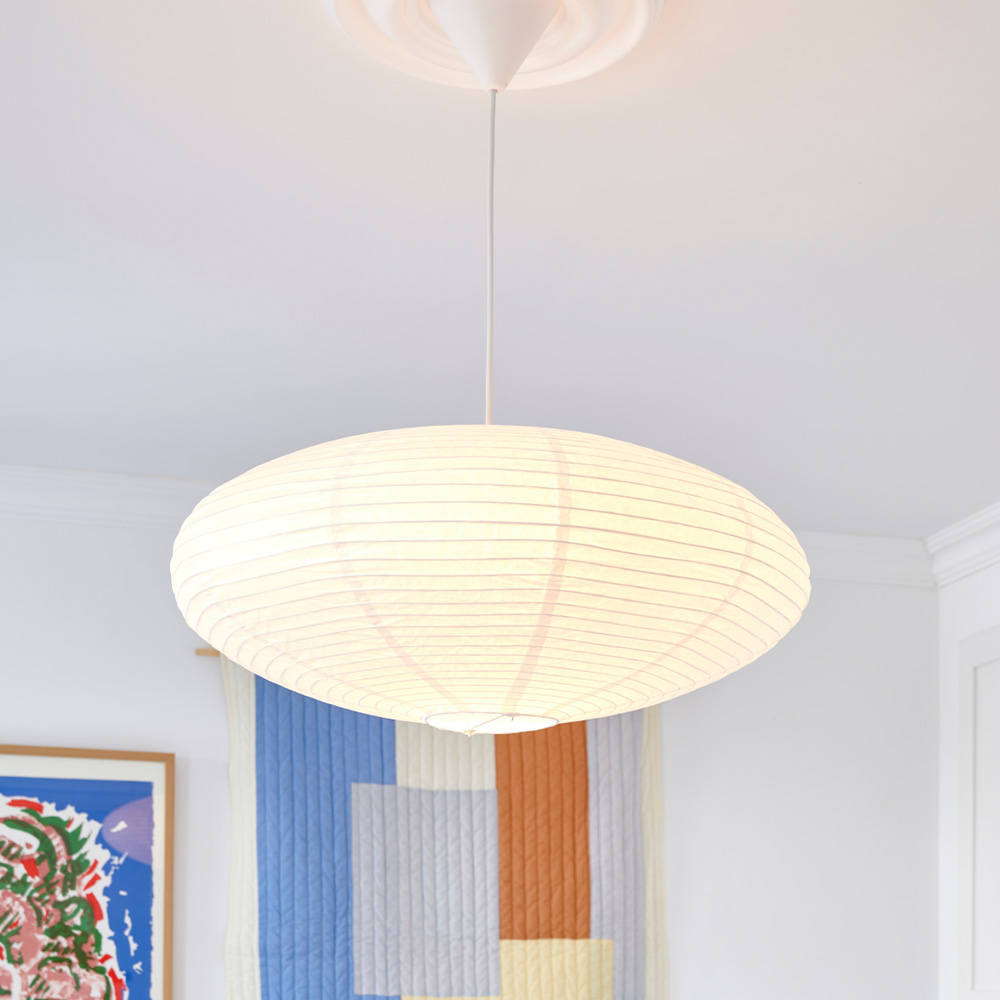 Nordlux Villo retro moderne Lamp Weiß Pendelleuchte Papier 60 Design shade