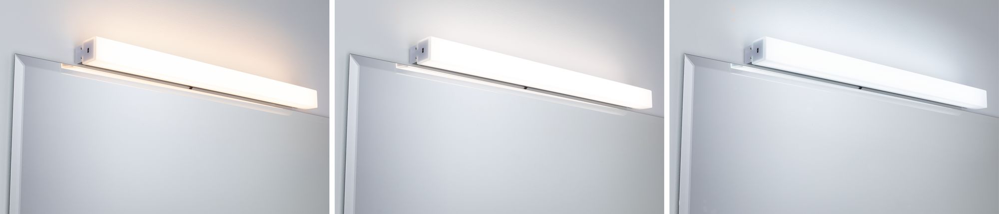 HomeSpa LED-Spiegelleuchte Luno WhiteSwitch-Funktion 59cm Länge Aluminium  Paulmann 78949