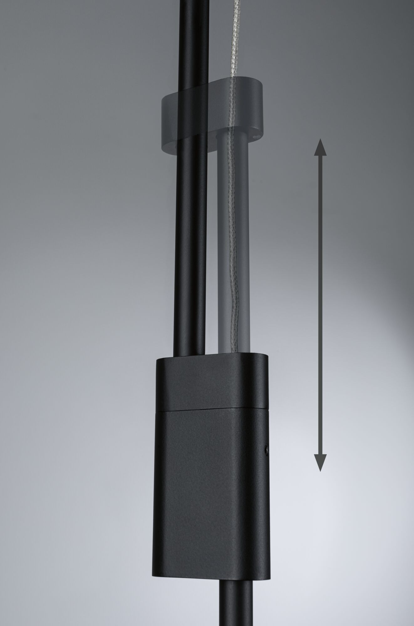 Paulmann 79774 LED Pendelleuchte 3-Stufen-dimmbar Puric Pane Effect 4,5W  Schwarz | Pendelleuchten