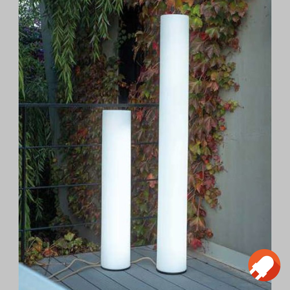 New Garden Säulenförmige weisse LED Outdoor-Standleuchte FITY 160 warmweiss