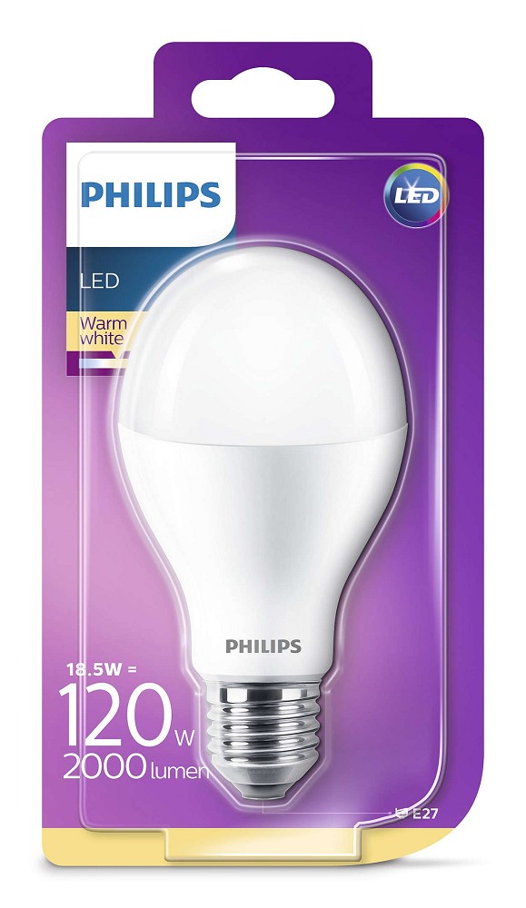 2000 Lumen Philips LED A60 E27 Lampe 18 5W 2700K Wie 120W 2000 Lumen Philips LED A60 E27 Lampe 18 5W 2700K Wie 120W