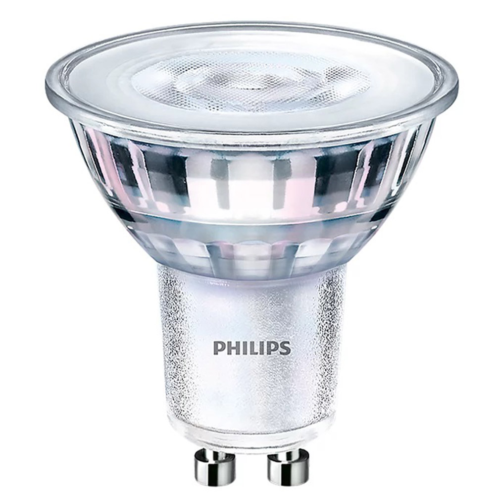 Philips GU10 LED Strahler 5W wie 50W Glas neutralweiß breiter  Abstrahlwinkel 120°