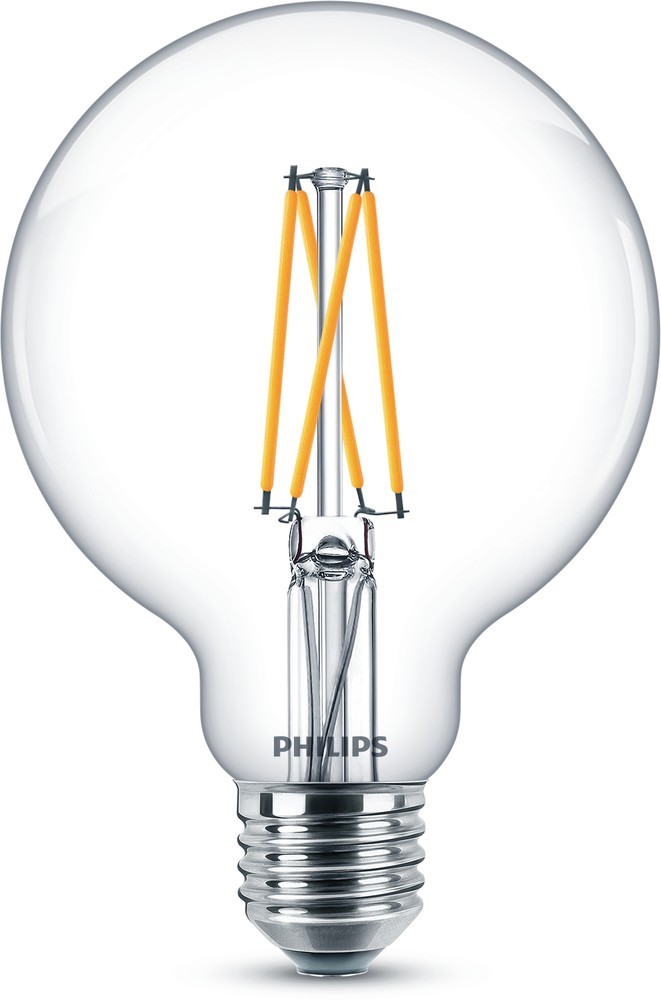 PHILIPS LED Lampe Globe G93 5,9W wie 60W WarmGlow 2700K-2200K CRI90