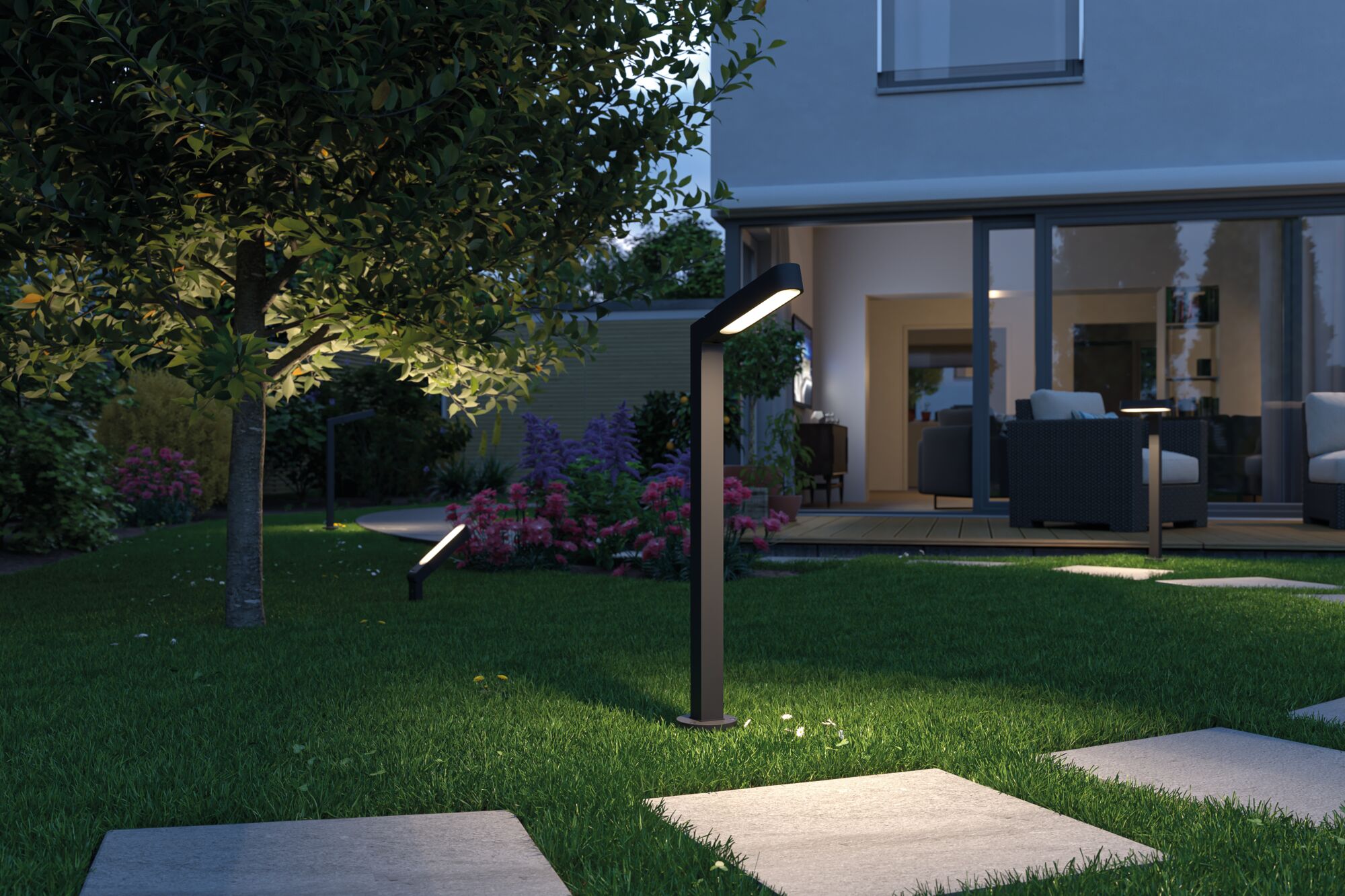 Paulmann 94545 Plug & Shine LED Gartenstrahler Ito Einzelspot Vertikale  Ausrichtung staubdicht Strahlwasser geschützt warmweiß 6W