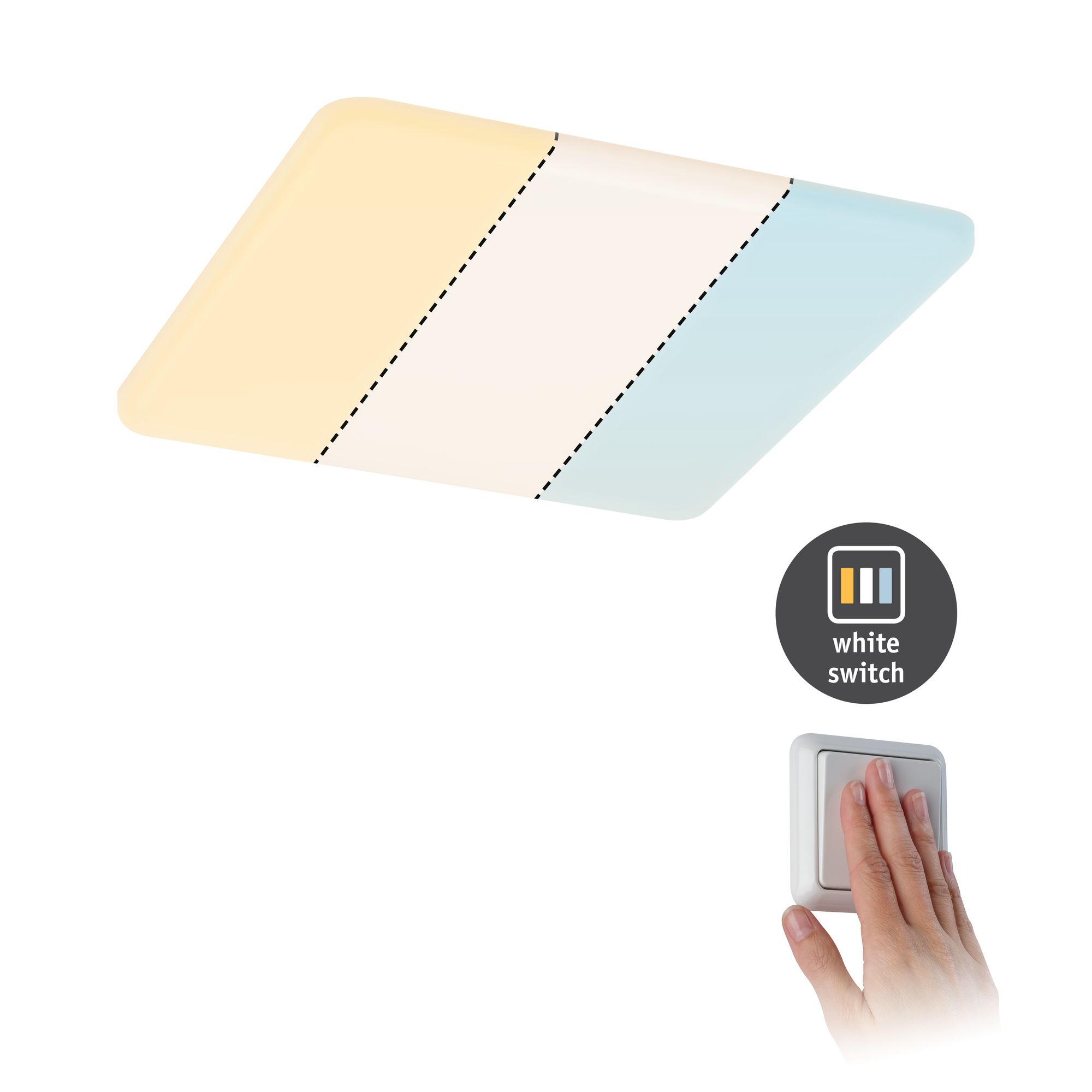 Paulmann EB Panel Veluna VariFit IP44 15W TuneW – Smartes LED-Panel, Zigbee 3.0, Für Feuchträume